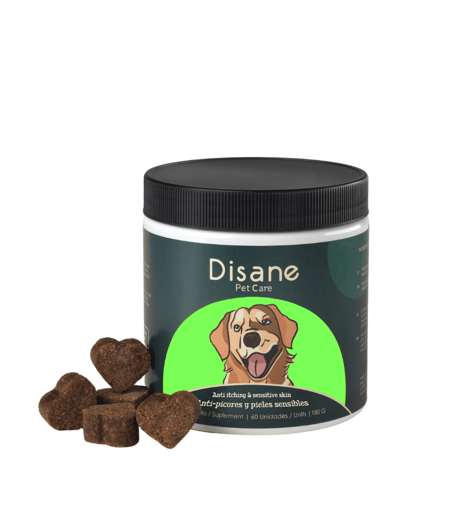 Antipicores y Pieles Sensibles para Perros - Suplemento Antipicores de 60 Unidades | Disane Pet Care