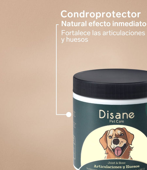 Huesos y Articulaciones para Perros - Suplemento Natural de 60 Unidades | Disane Pet Care