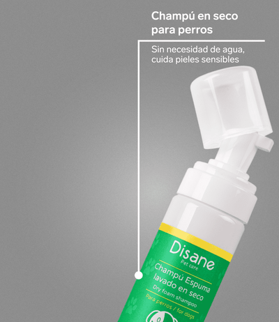 Champu en seco para perros - Espuma 100% Natural