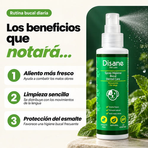 Mal aliento perro | Spray higiene dental