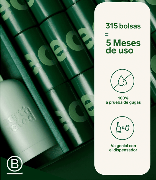 Bolsas para excrementos de Perro con Perfume earth rated 315 - Disane pet care