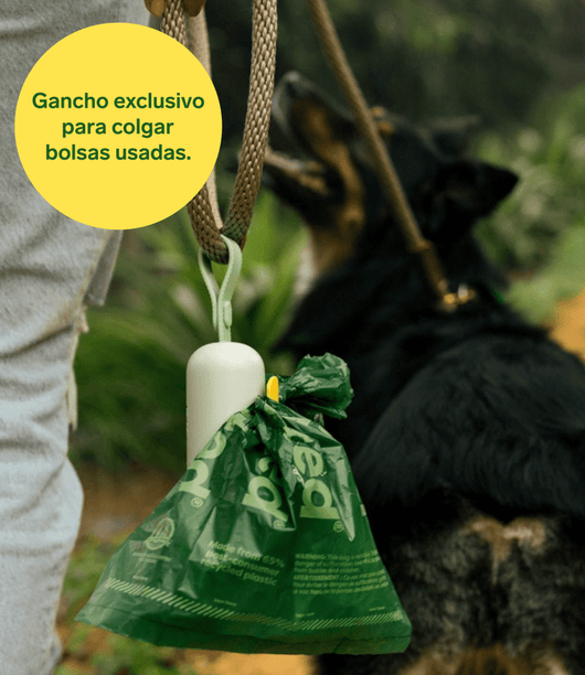 Dispensador de bolsas para excrementos con 15 bolsas earth rated - Disane pet care