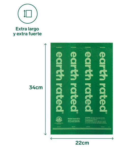 Bolsas para excrementos de Perro con Perfume earth rated 315
