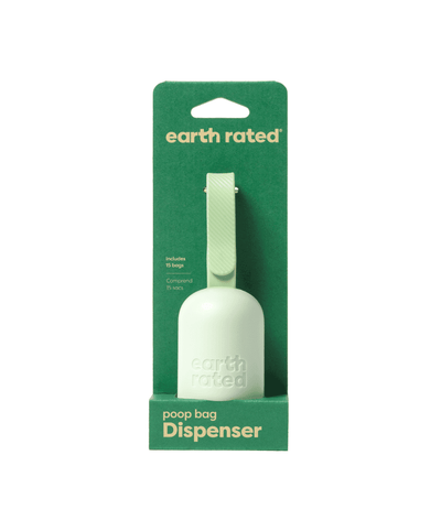 Dispensador de bolsas para excrementos con 15 bolsas earth rated - Disane pet care
