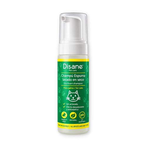 Champú Seco en Espuma para Gatos | Limpieza sin agua 200ML