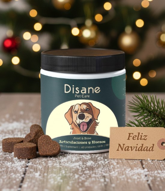 Huesos y Articulaciones para Perros - Suplemento Natural de 60 Unidades | Disane Pet Care