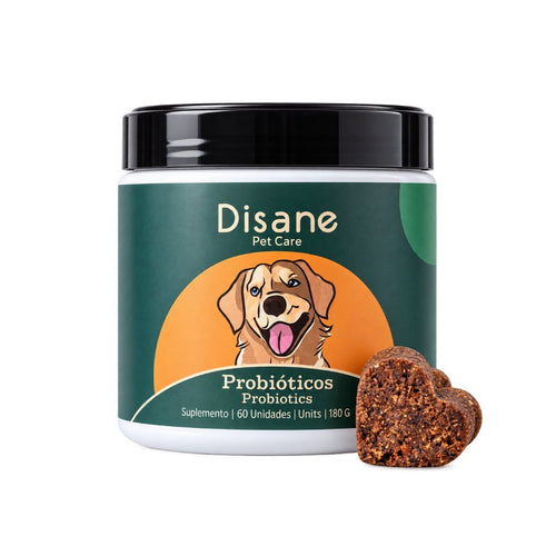 Probióticos y prebióticos para perros · 60 snacks