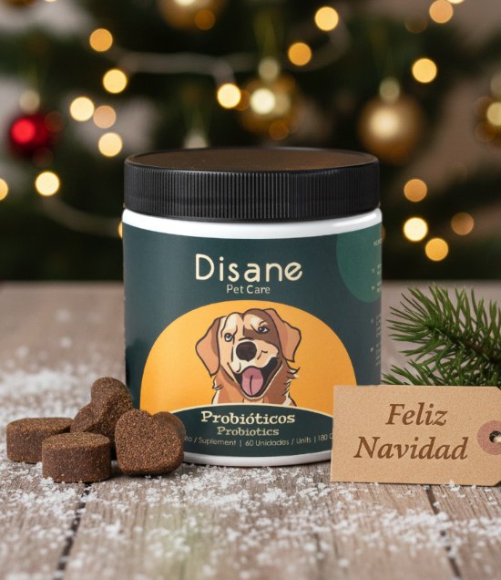 Probióticos para Perros - Suplemento Natural de 60 Unidades | Disane Pet Care