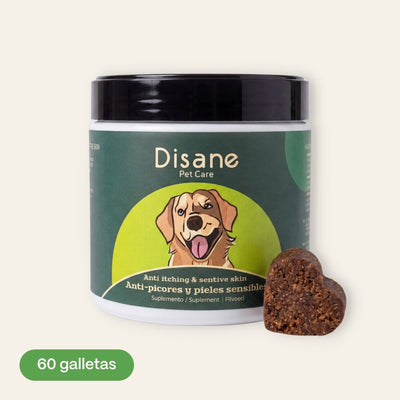 Antipicores y Pieles Sensibles para Perros - Suplemento Antipicores de 60 Unidades | Disane Pet Care - Disane pet care