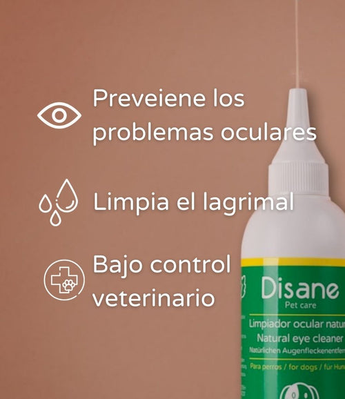Limpiador de ojos natural para perros